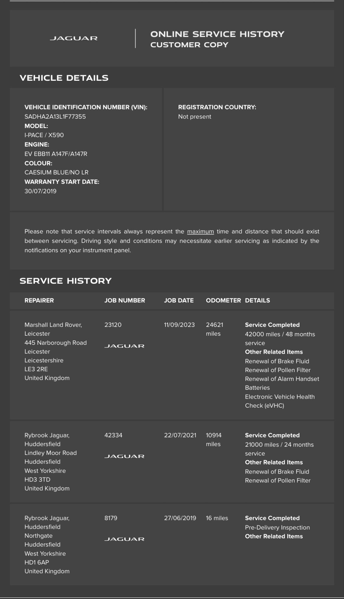 Used Jaguar I-Pace 2019 for sale - 76554416: Photo 33