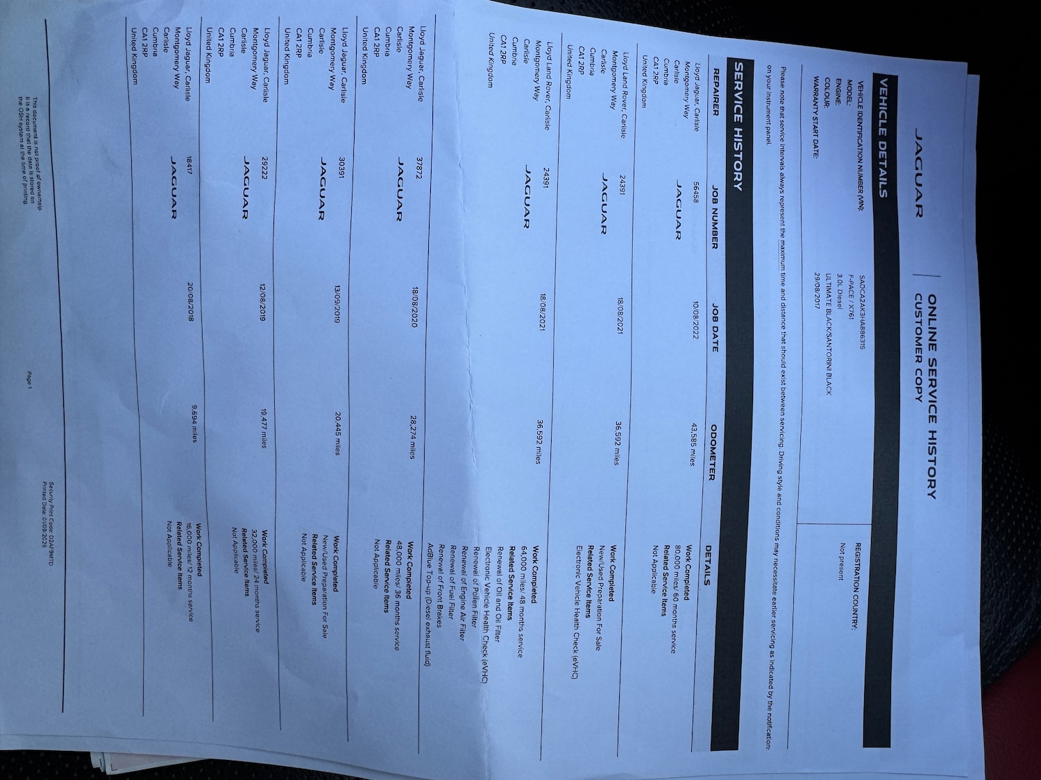 Used Jaguar F-Pace 2017 for sale - 75982933: Photo 38