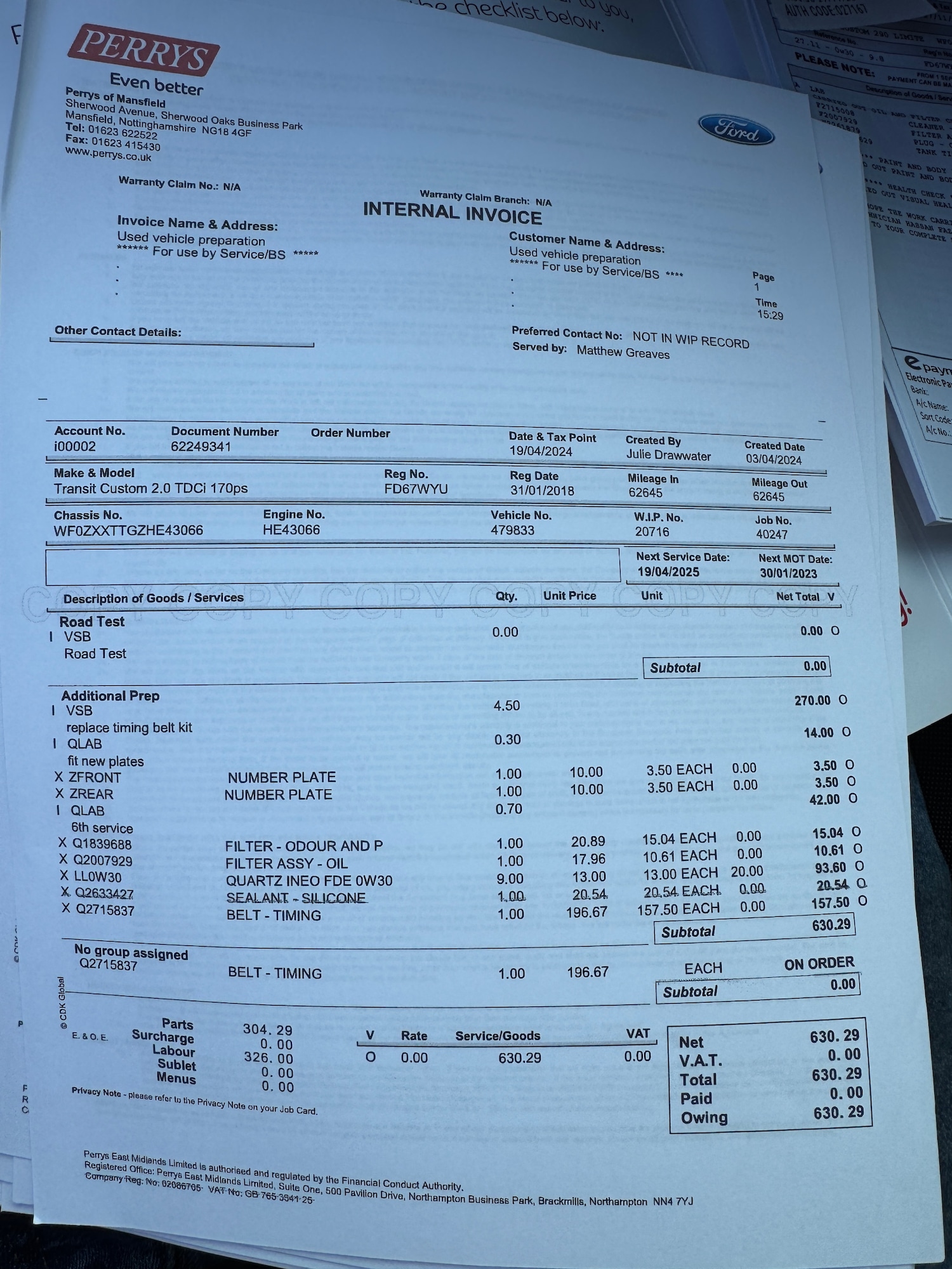 Used Ford Transit Custom 2018 for sale - 77730035: Photo 37