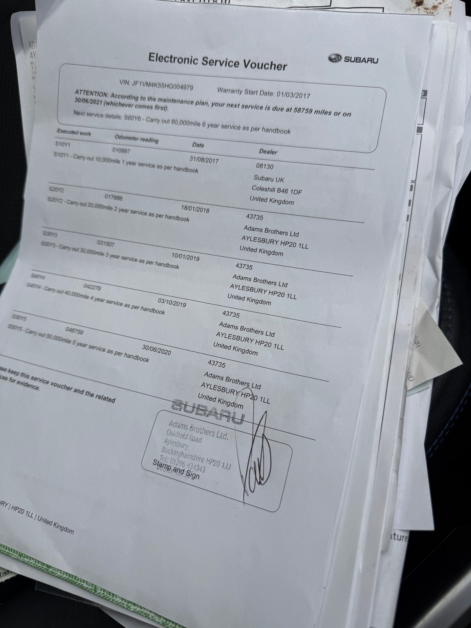 Used Subaru Levorg 2017 for sale - 78000616: Photo 22