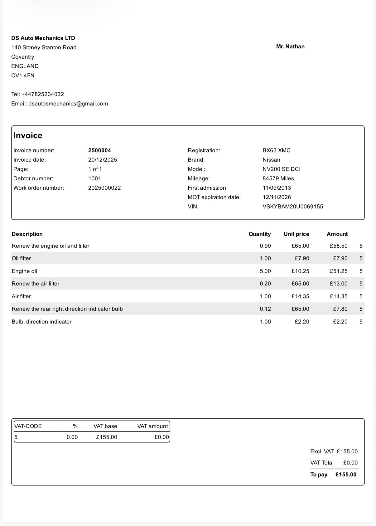 Used Nissan NV200 2013 for sale - 77998668: Photo 18