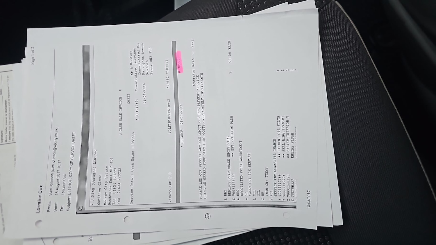 Used Vauxhall Vivaro 2014 for sale - 77636359: Photo 24