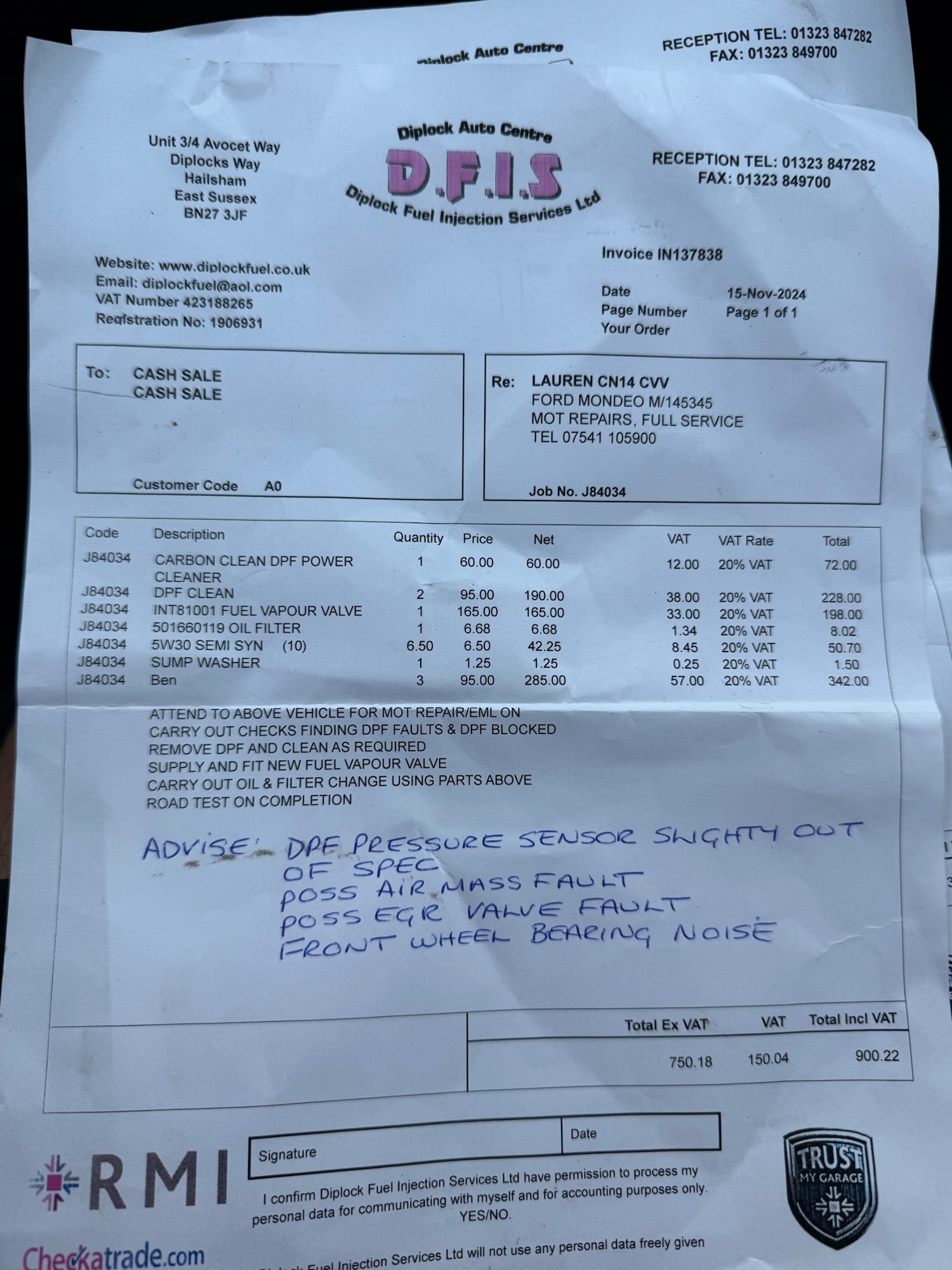 Used Ford Mondeo 2014 for sale - 76845862: Photo 17