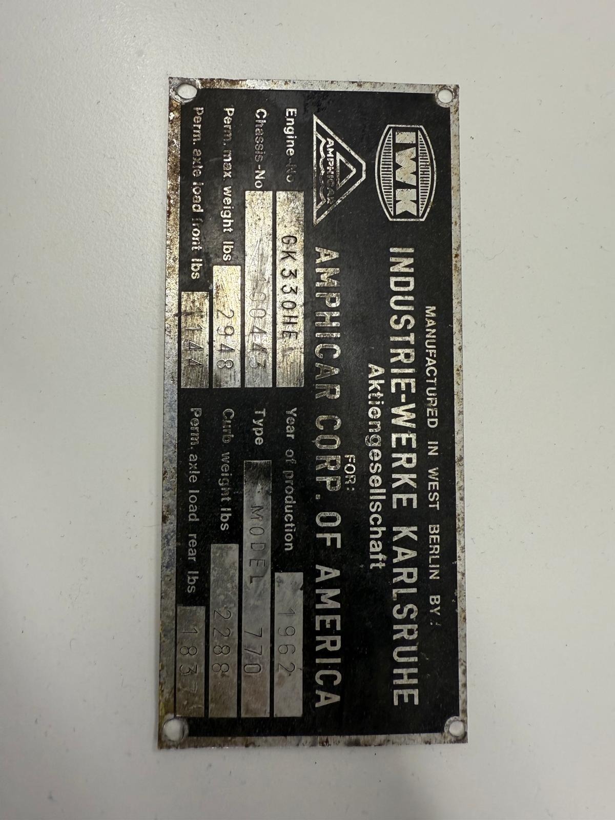 Used Amphicar Model 770 1962 for sale - 77431480: Photo 8