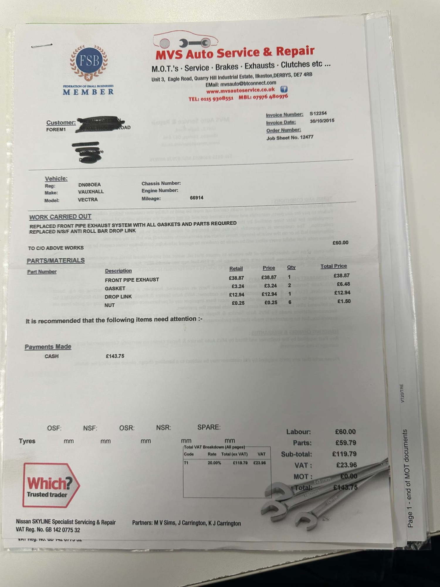 Used Vauxhall Vectra 2008 for sale - 76533564: Photo 50