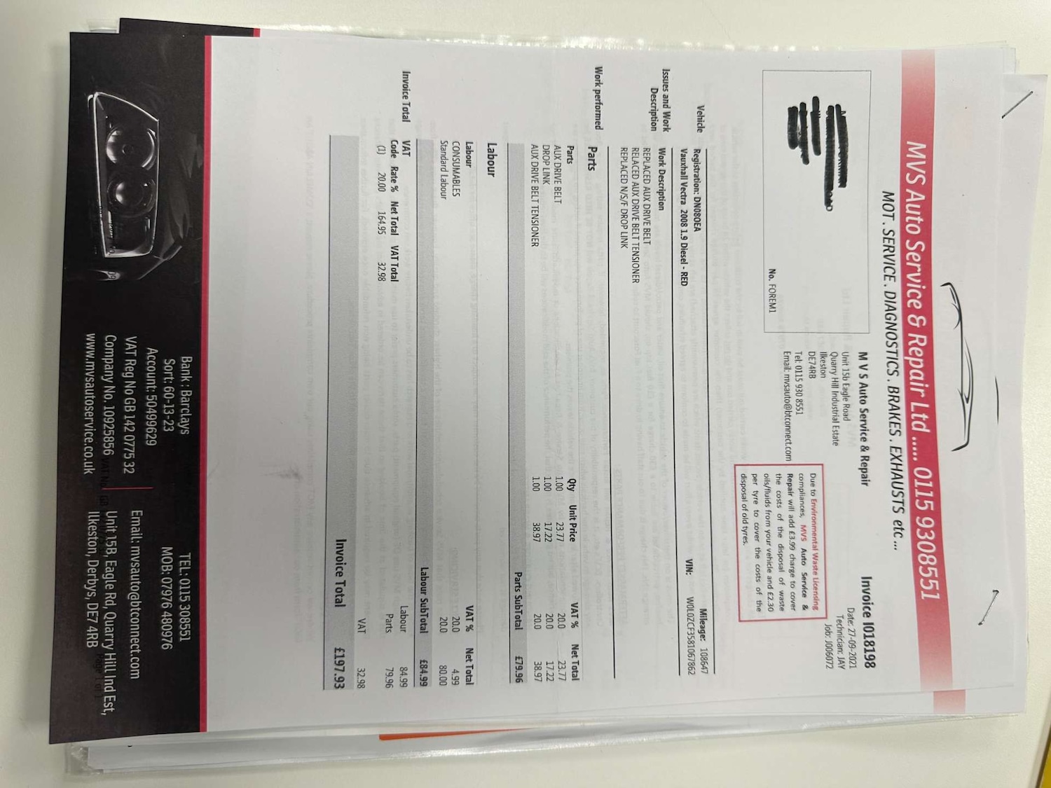 Used Vauxhall Vectra 2008 for sale - 76533564: Photo 55