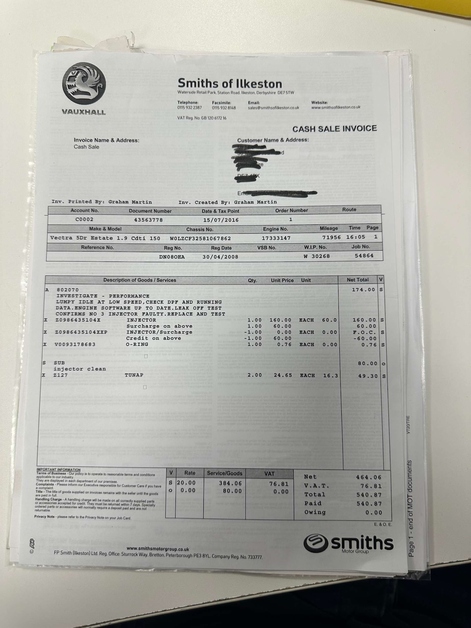 Used Vauxhall Vectra 2008 for sale - 76533564: Photo 67