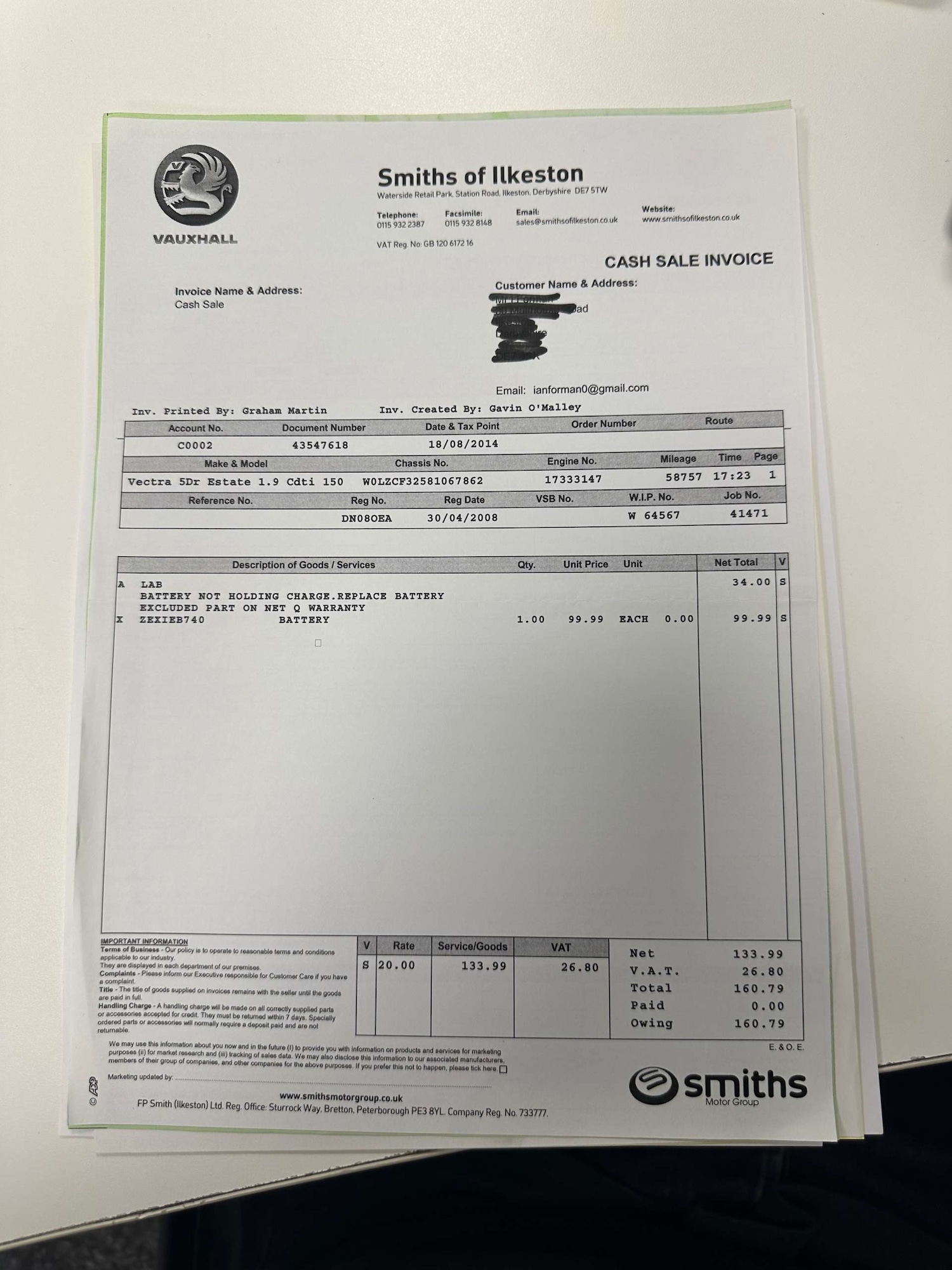 Used Vauxhall Vectra 2008 for sale - 76533564: Photo 68