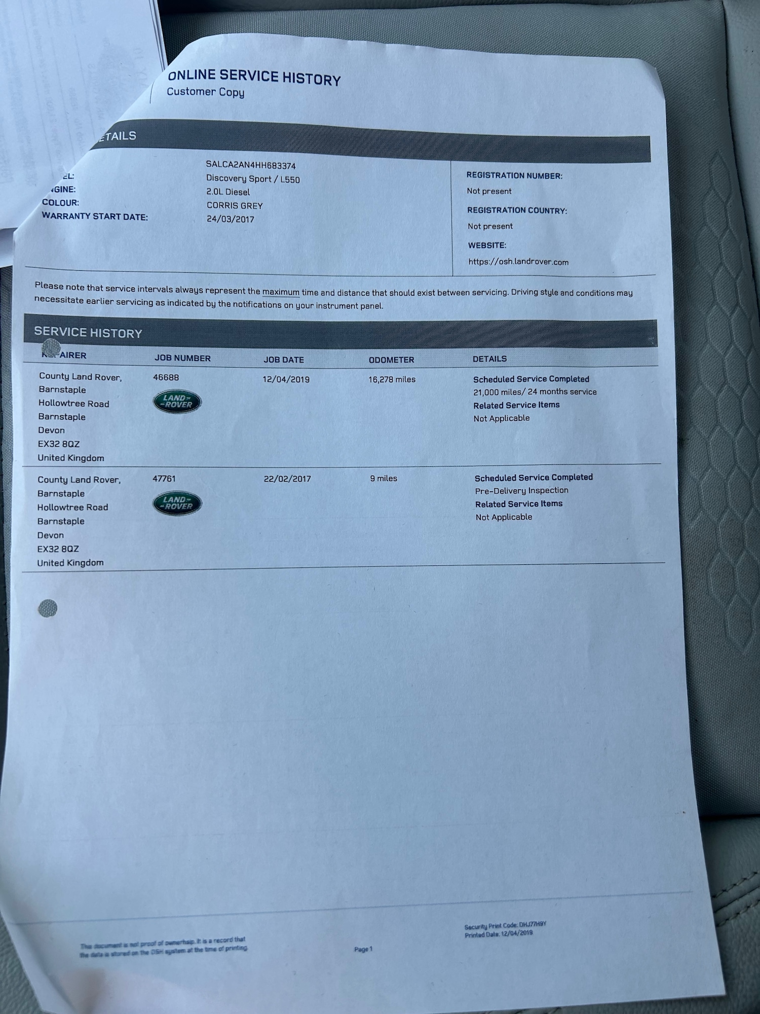 Used Land Rover Discovery Sport 2017 for sale - 78152689: Photo 12