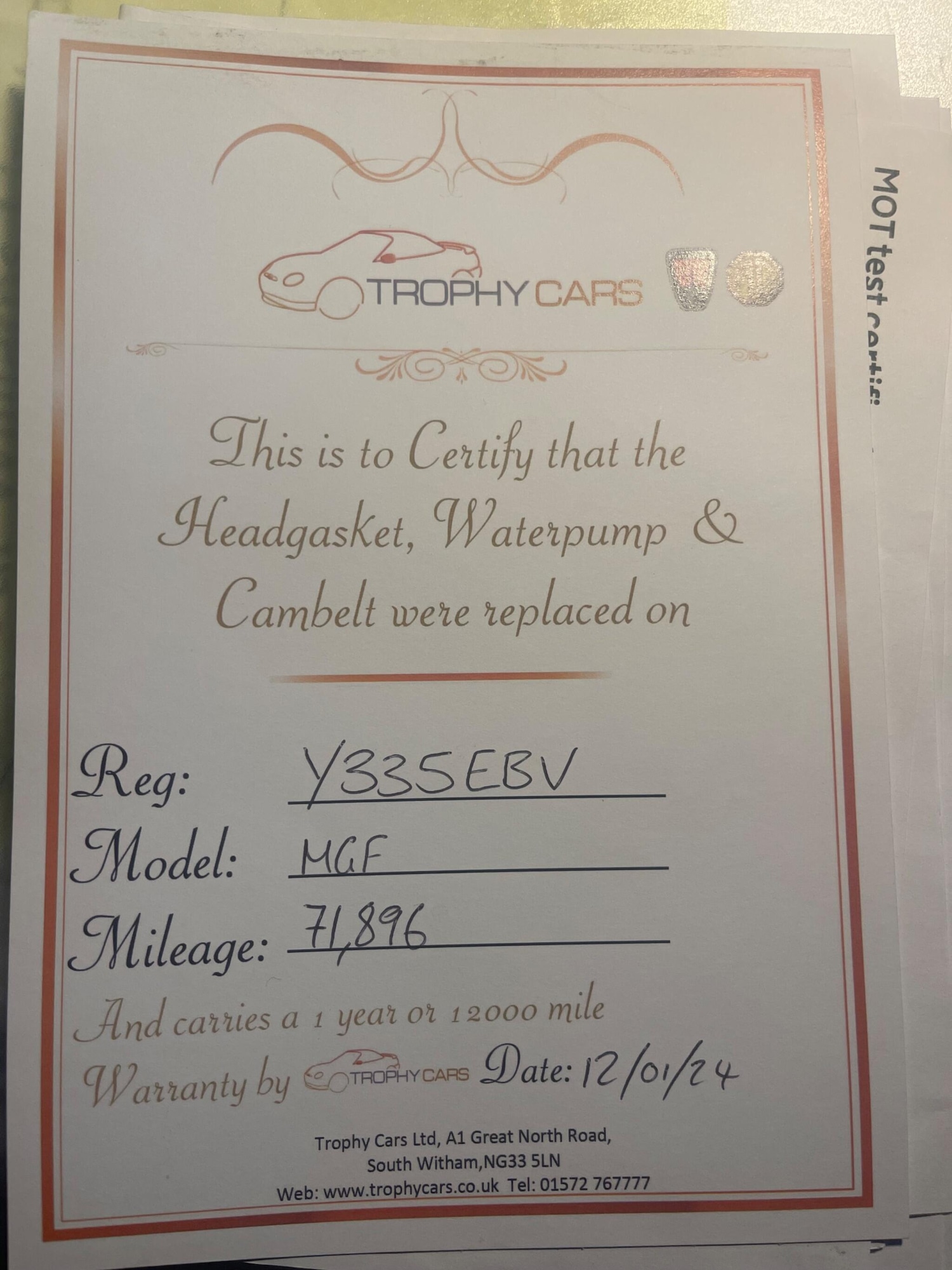 Used MG MGF 2001 for sale - 77658514: Photo 23