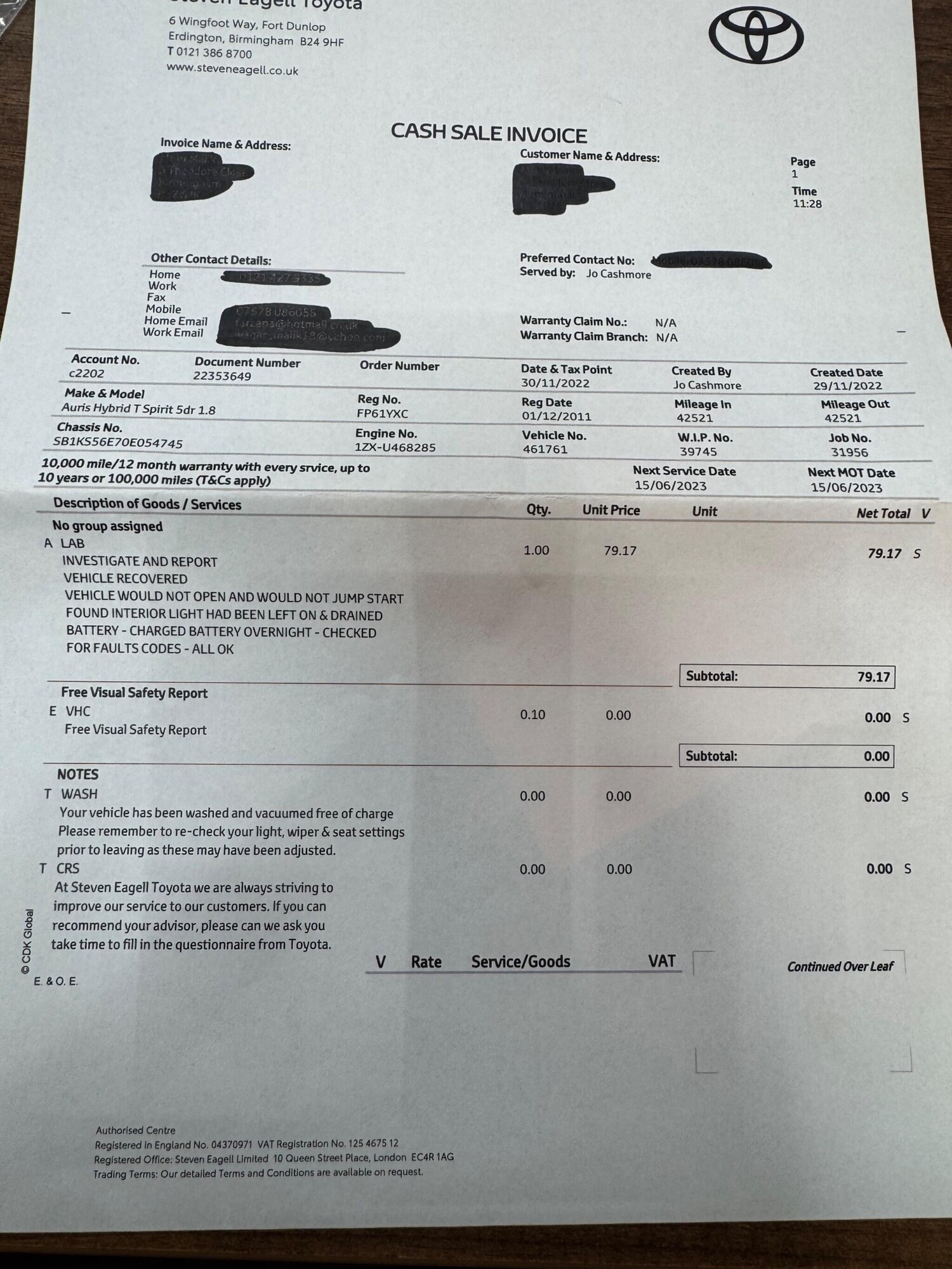 Used Toyota Auris 2011 for sale - 77351396: Photo 60