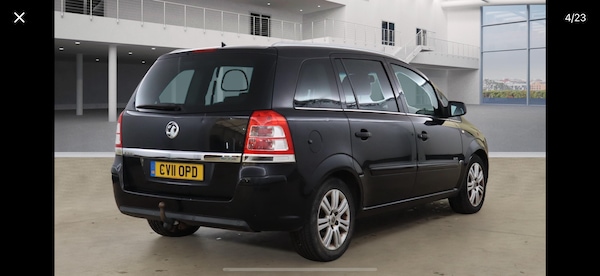Used Vauxhall Zafira 2011 for sale - 76325084: Photo 2