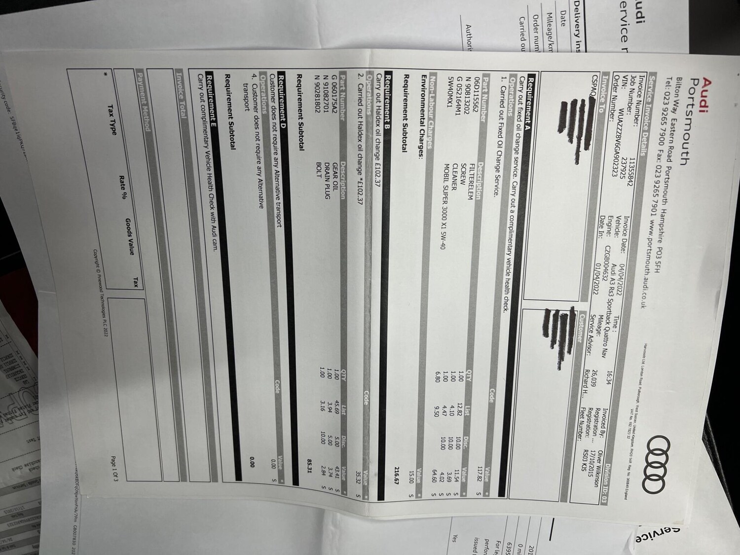 Used Audi RS3 2015 for sale - 77784139: Photo 60