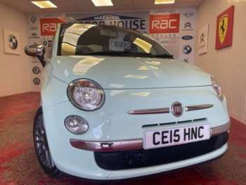 2015  - Fiat 500 TWINAIR CULT(ONLY £0.00 ROAD TAX)(ONLY 54508 MILES) FREE MOT'S AS LONG AS Y 3-Door