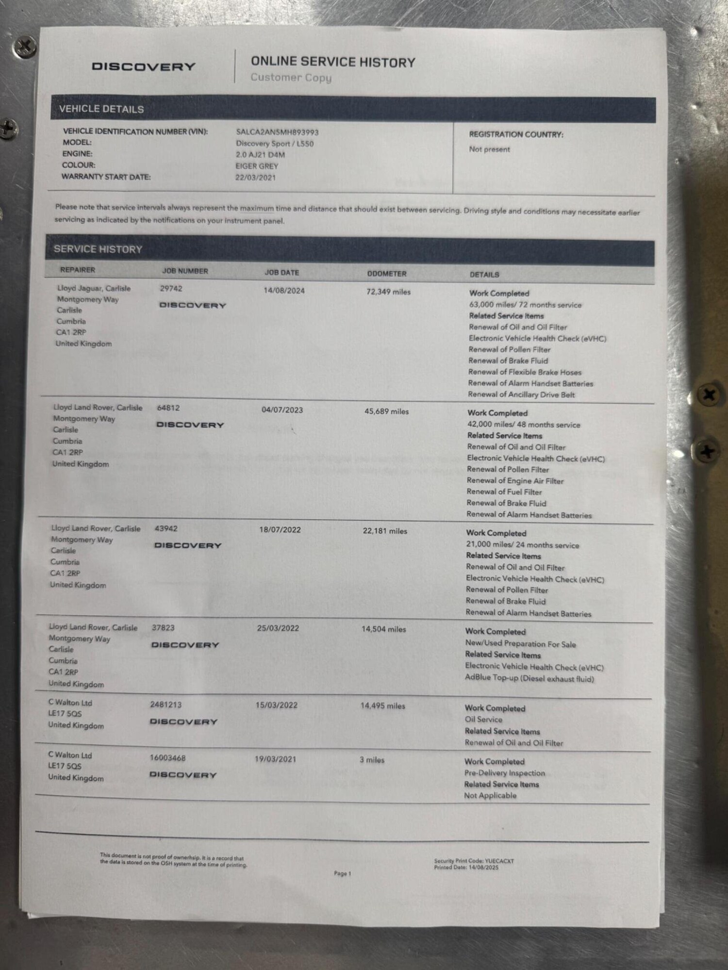 Used Land Rover Discovery Sport 2021 for sale - 76211774: Photo 99