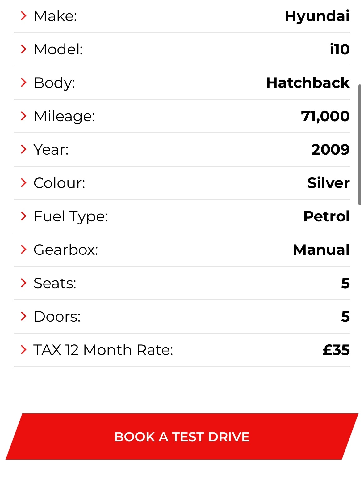 Used Hyundai i10 2009 for sale - 76791203: Photo 20