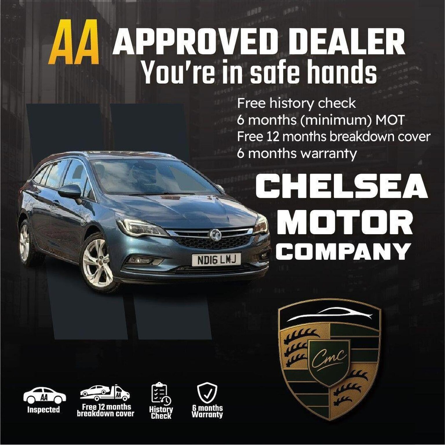 Used Vauxhall Astra 2016 for sale - 77539209: Photo 2