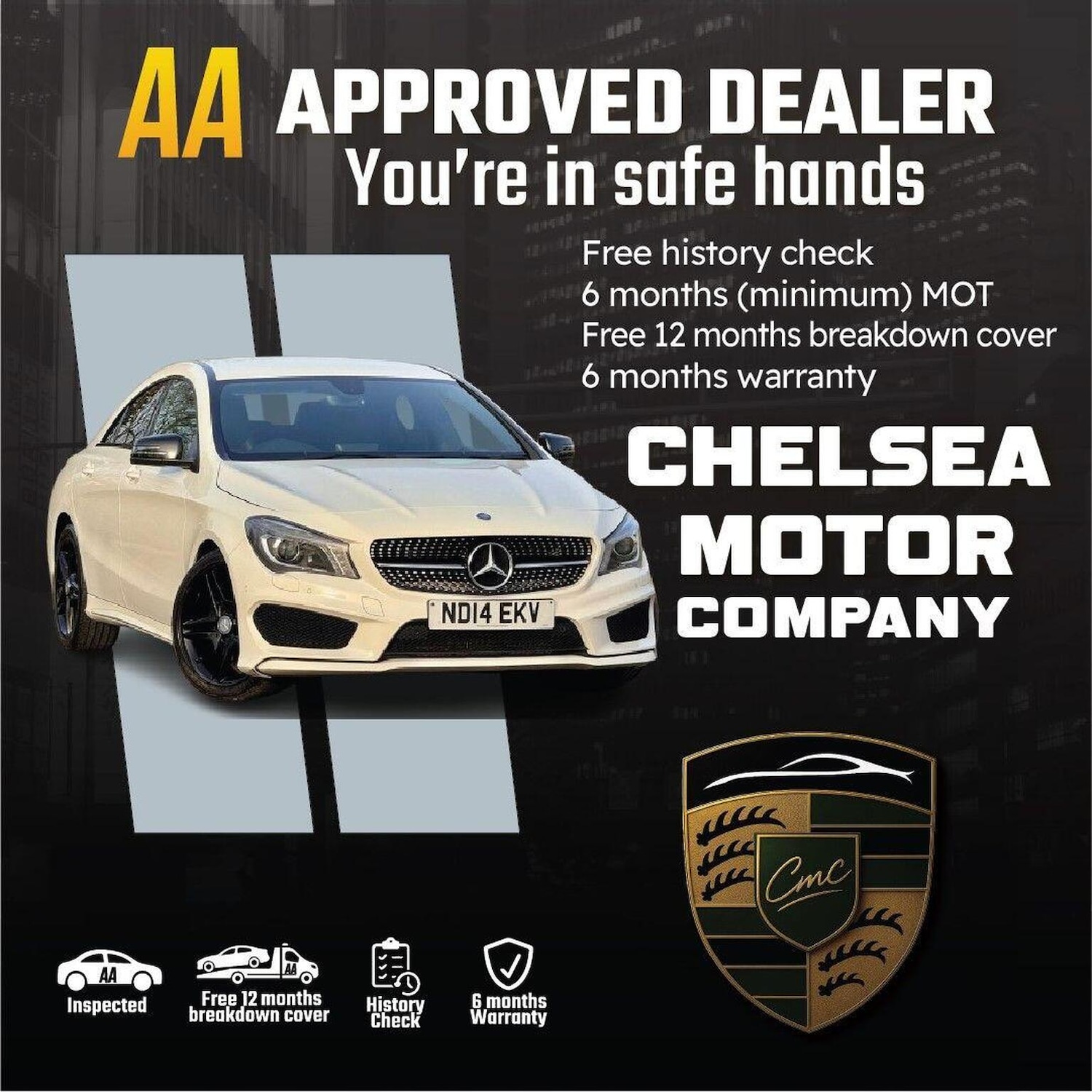 Used Mercedes-Benz CLA 2014 for sale - 77945782: Photo 2