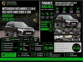 Used Mitsubishi Outlander 2016 for sale - 79848021: Photo