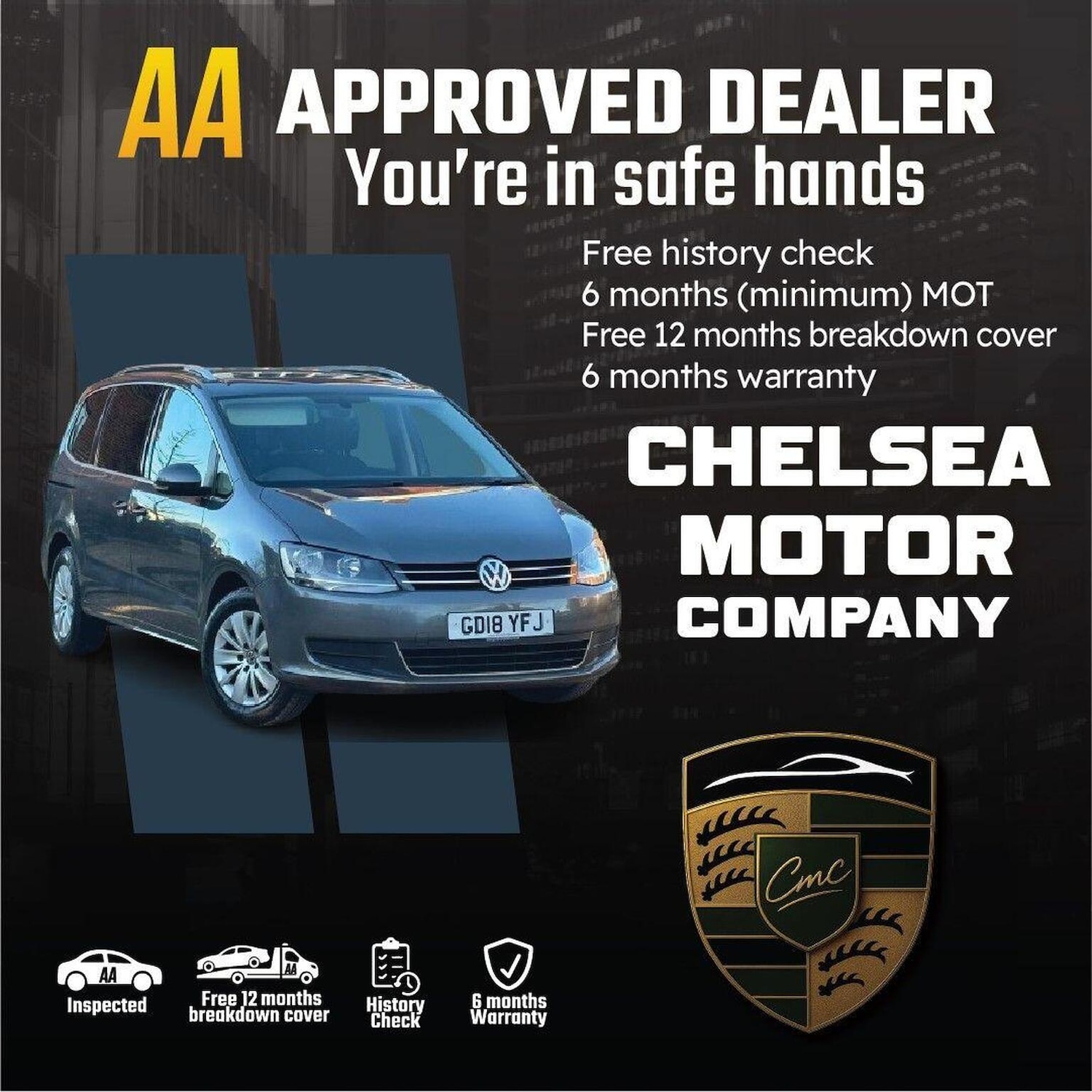 Used Volkswagen Sharan 2018 for sale - 77539219: Photo 2