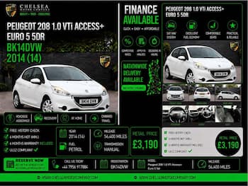 Used Peugeot 208 2014 for sale - 79831428: Photo
