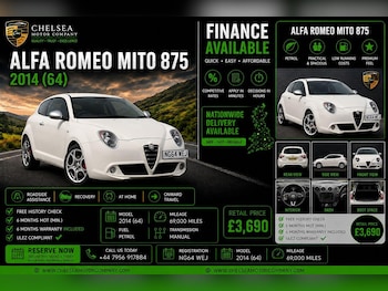 Used Alfa Romeo MiTo 2014 for sale - 79236695: Photo