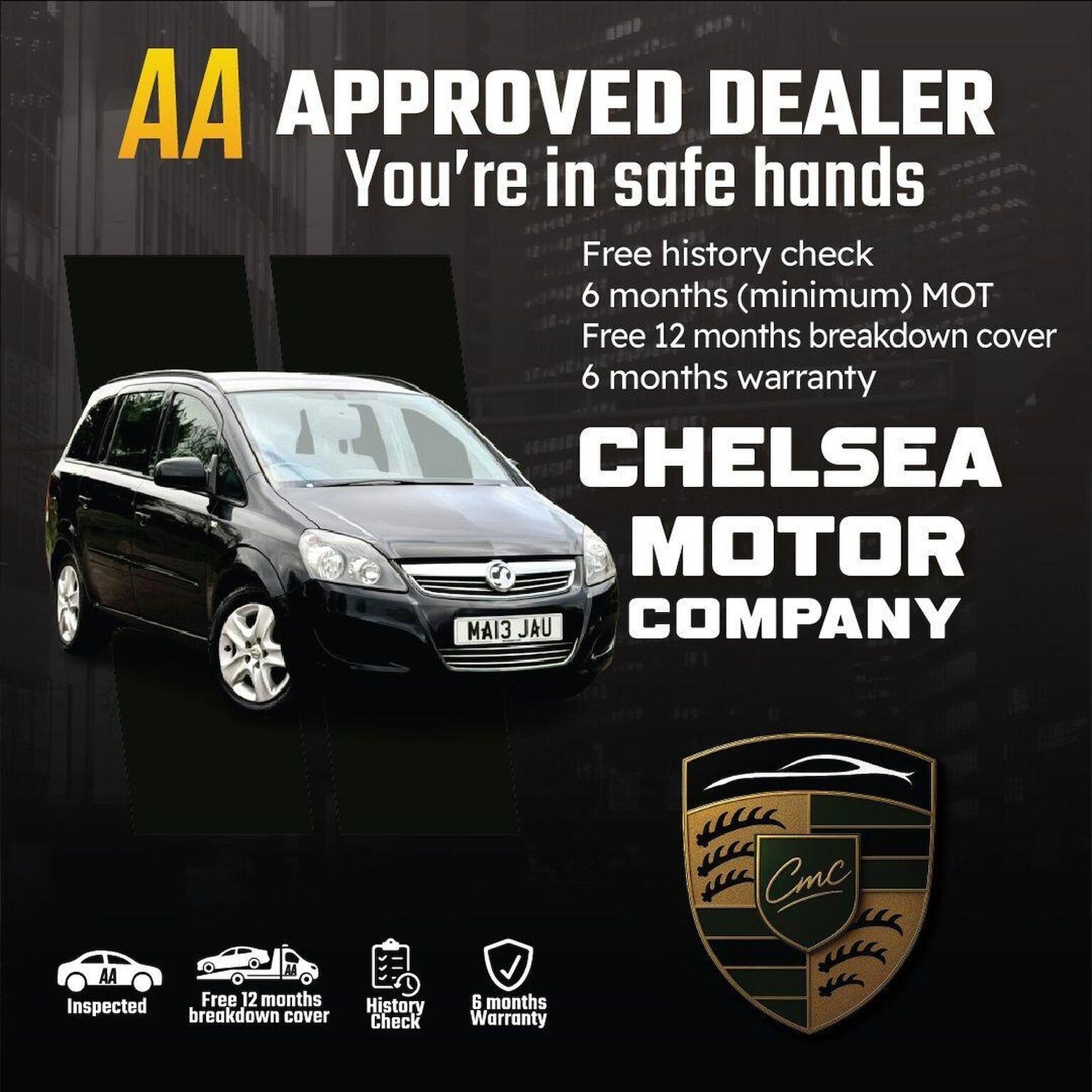 Used Vauxhall Zafira 2013 for sale - 77906595: Photo 2