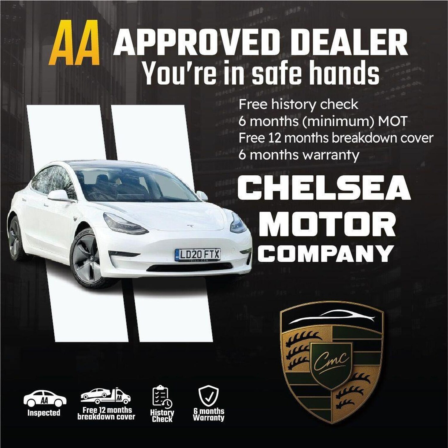 Used Tesla Model 3 2020 for sale - 77864894: Photo 2