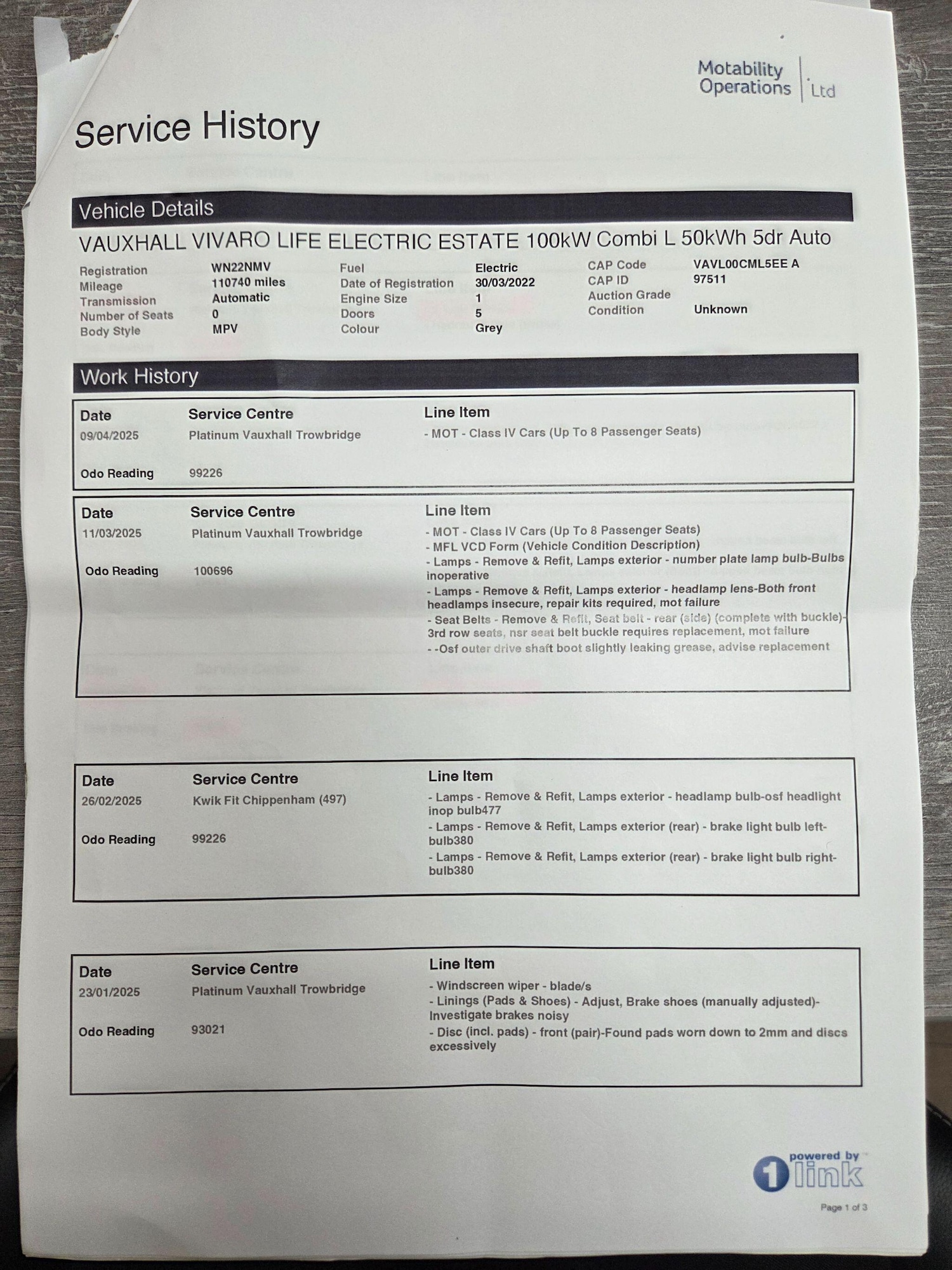 Used Vauxhall Vivaro Life 2022 for sale - 77425909: Photo 18