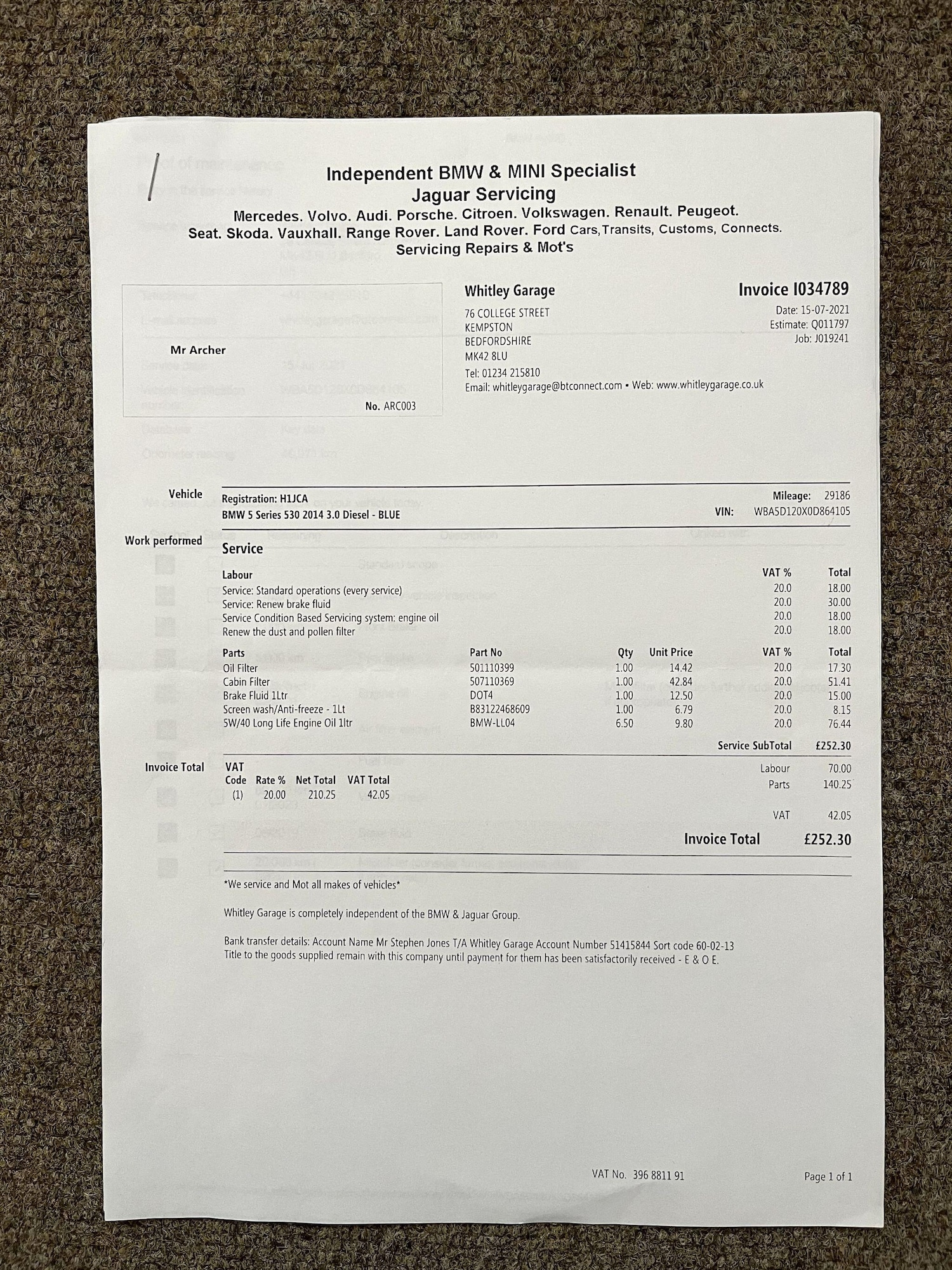 Used BMW 5 Series for sale - 76484482: Photo 48