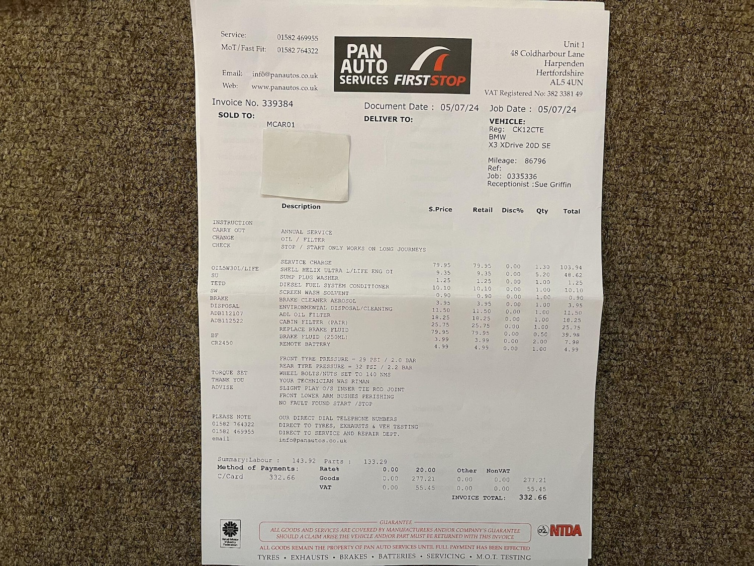 Used BMW X3 2012 for sale - 76592820: Photo 46