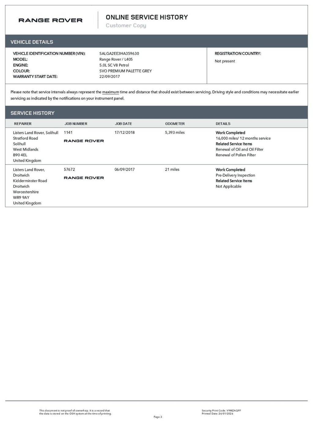 Used Land Rover Range Rover 2017 for sale - 77328144: Photo 22