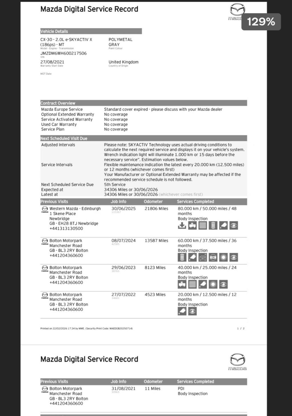 Used Mazda CX-30 2021 for sale - 77748657: Photo 14