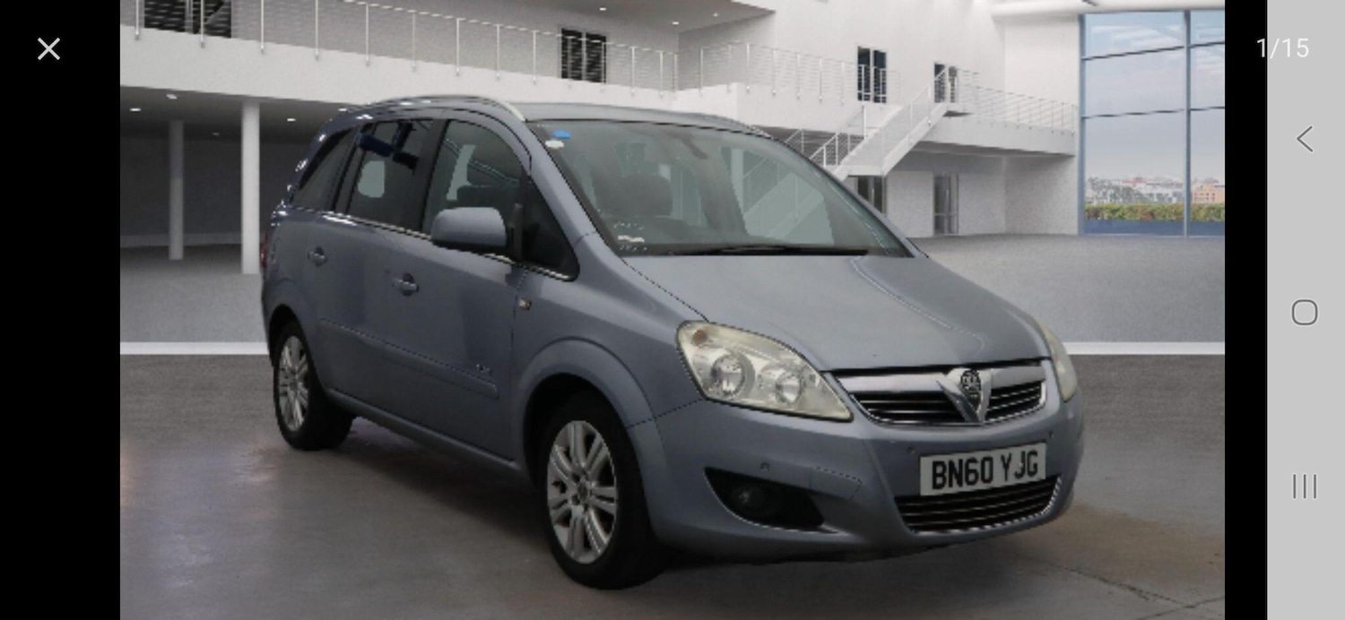 Used Vauxhall Zafira 2010 for sale - 77331328: Photo 1