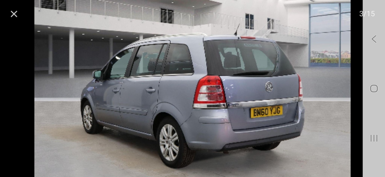 Used Vauxhall Zafira 2010 for sale - 77331328: Photo 3