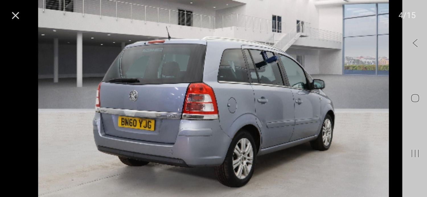 Used Vauxhall Zafira 2010 for sale - 77331328: Photo 6