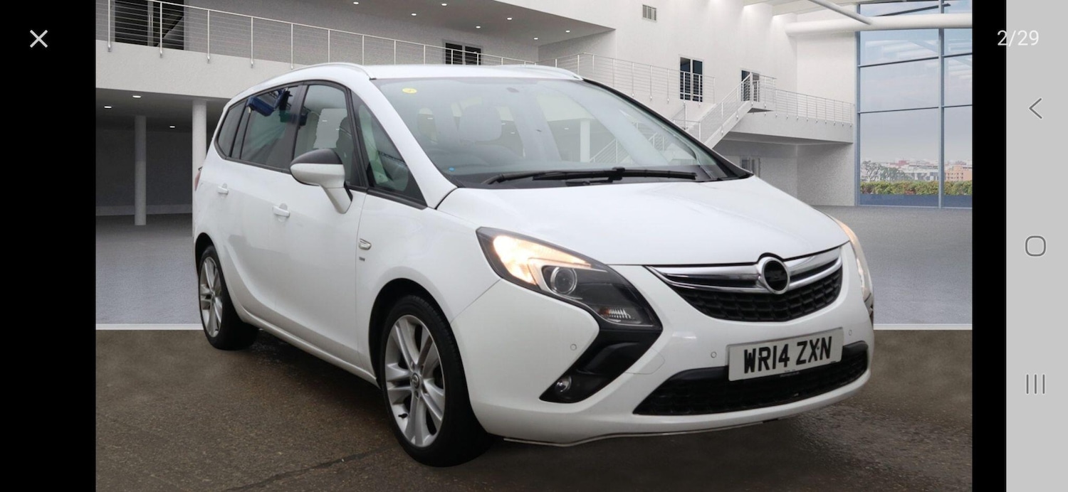 Used Vauxhall Zafira 2014 for sale - 77001029: Photo 1