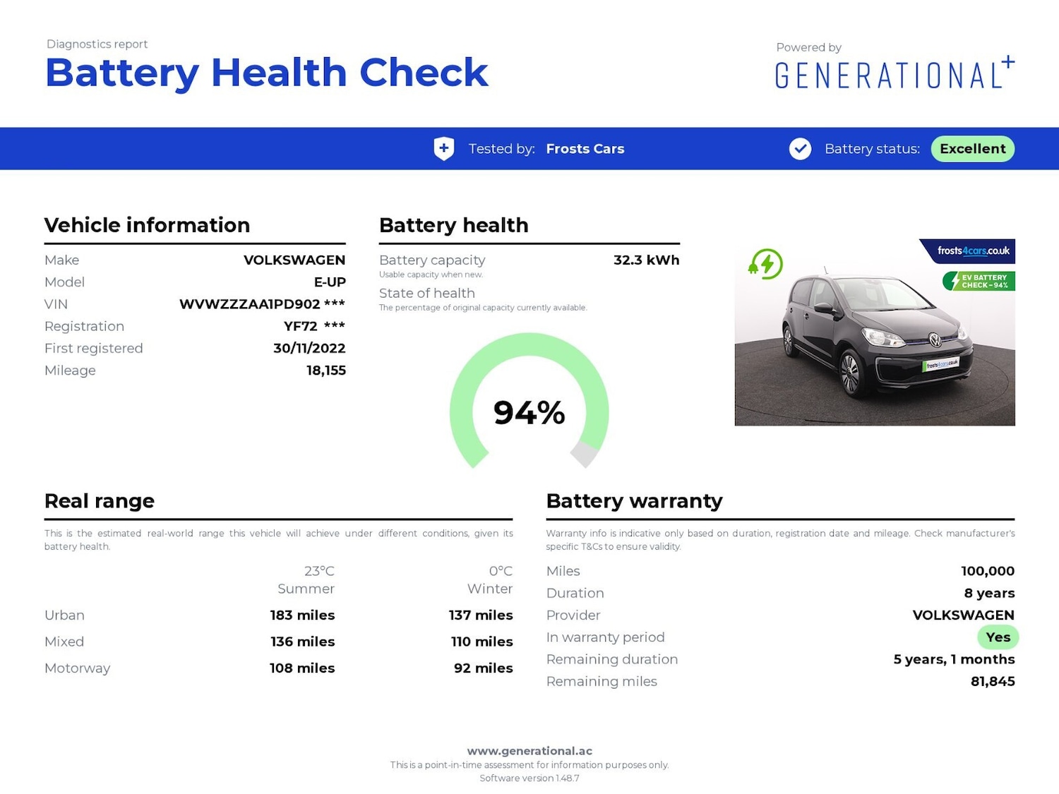Used Volkswagen up! 2022 for sale - 76971207: Photo 2