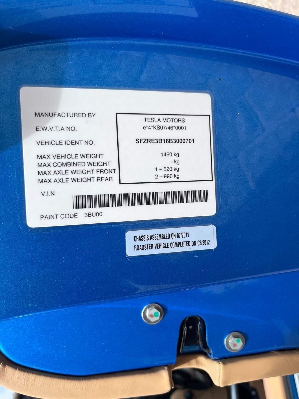 Used Tesla Roadster 2012 for sale - 76274052: Photo 33