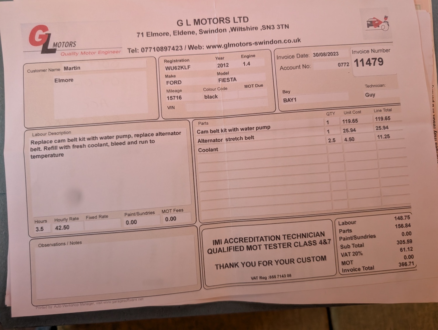 Used Ford Fiesta 2012 for sale - 76971526: Photo 14