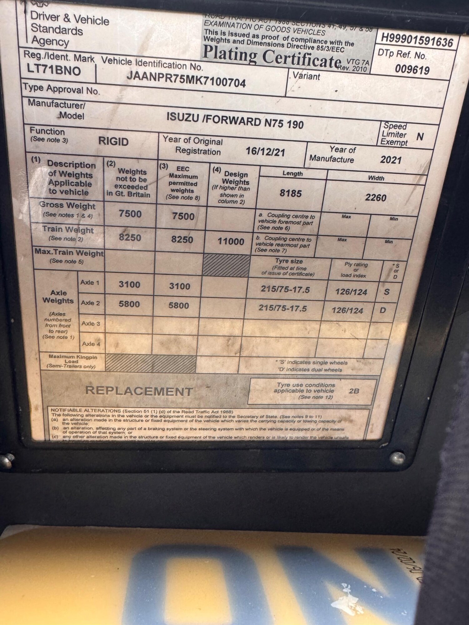 Used Isuzu Forward 2021 for sale - 76361303: Photo 18