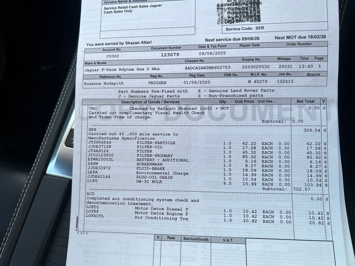 Used Jaguar F-Pace 2020 for sale - 77380937: Photo 44